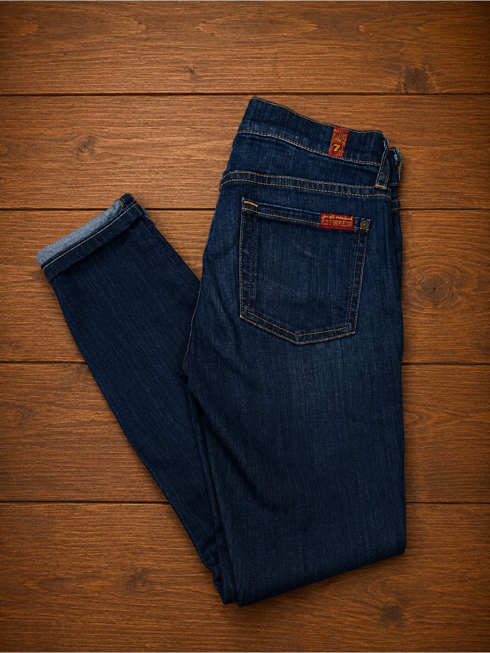 Women’s 7 for All Man Kind — Slim Fit Jeans, Size 23